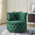 Green Modern 30 Swivel Tufted Accent Chair