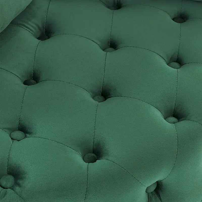 Green Modern 30 Swivel Tufted Accent Chair