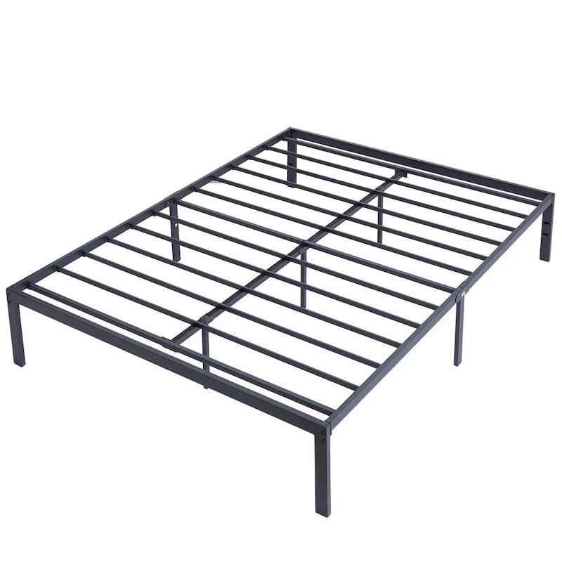 VECELO Kids Bed Frames Queen Size Metal Bed Frames Mattress Foundation(Twin/Full/Queen/King 4 Options)