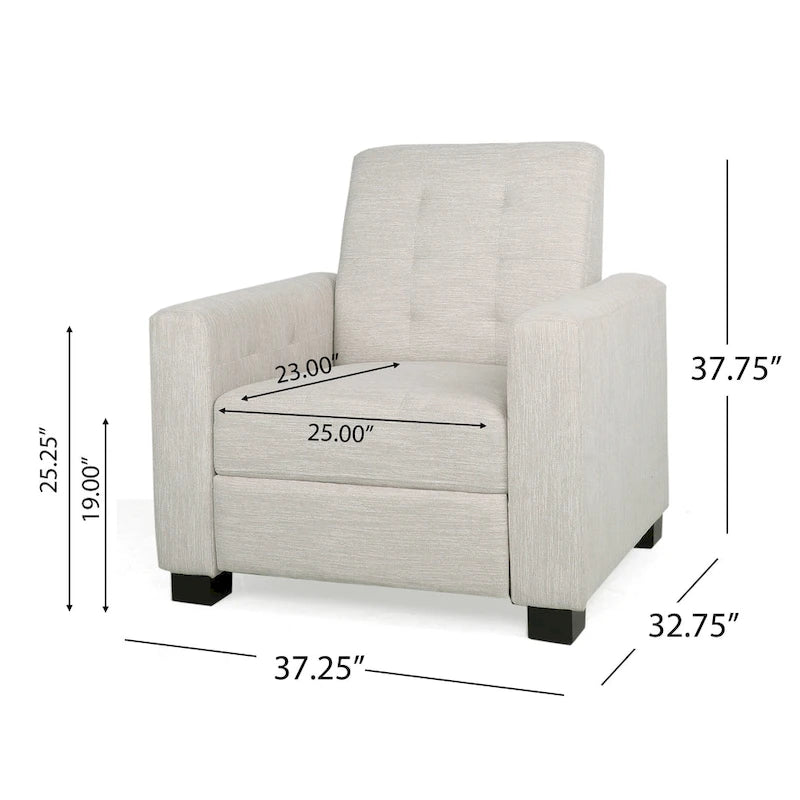 Upholstered Pushback Recliner by