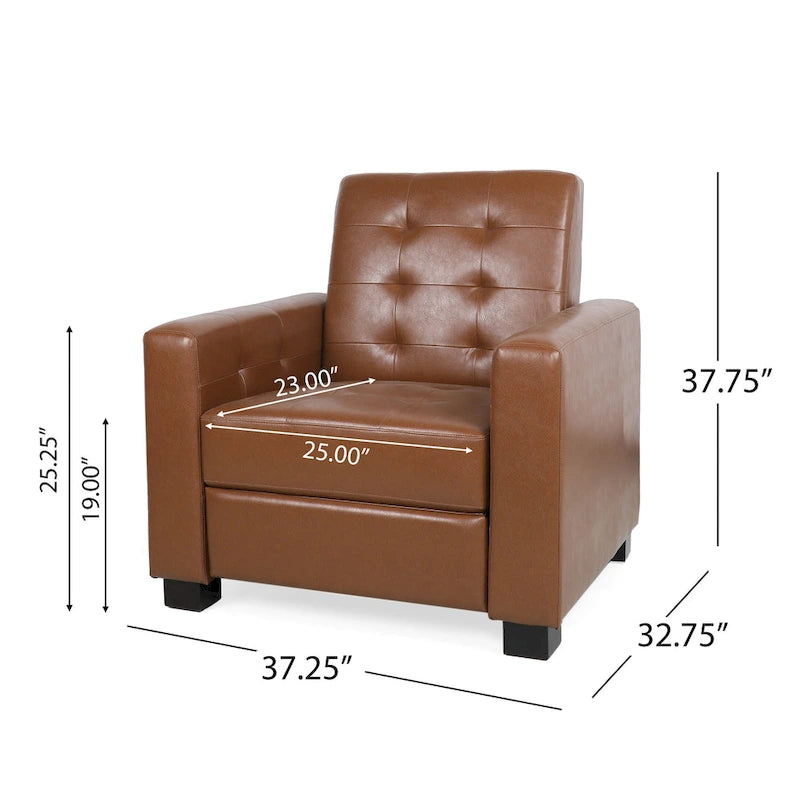 Upholstered Pushback Recliner by