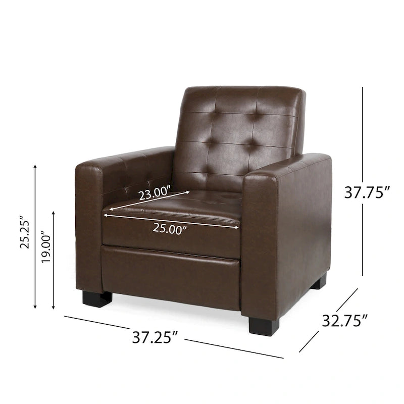 Upholstered Pushback Recliner by
