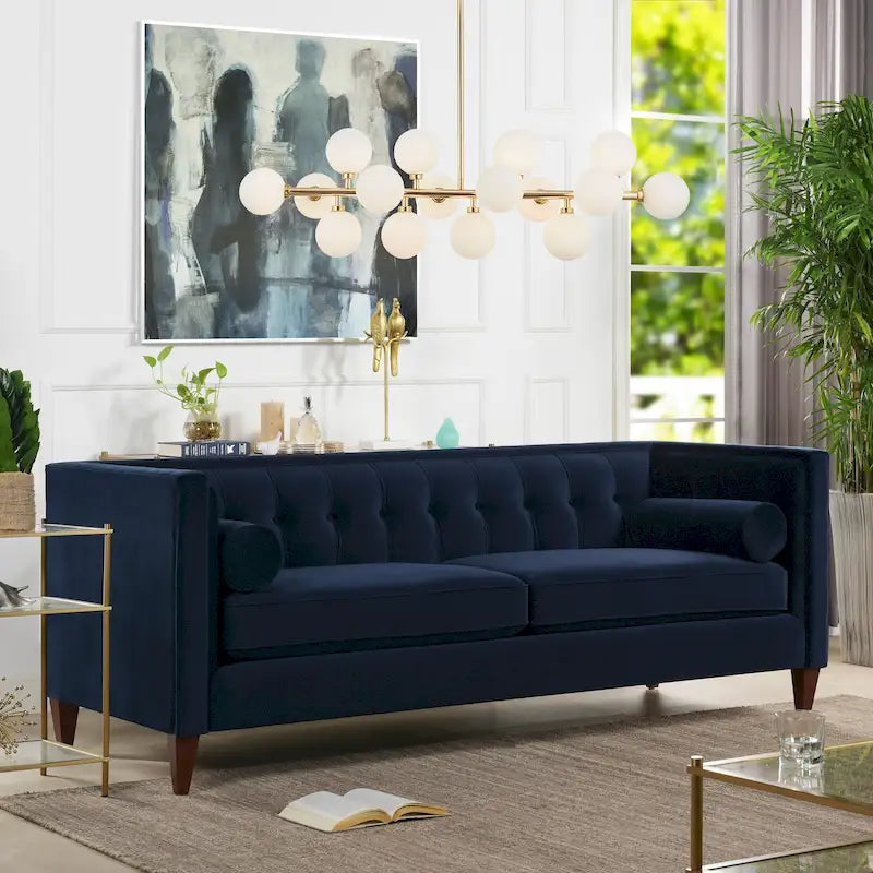 84 Modern Upholstered Tufted  Sofa