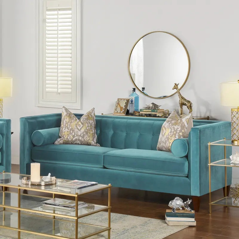 84 Modern Upholstered Tufted  Sofa