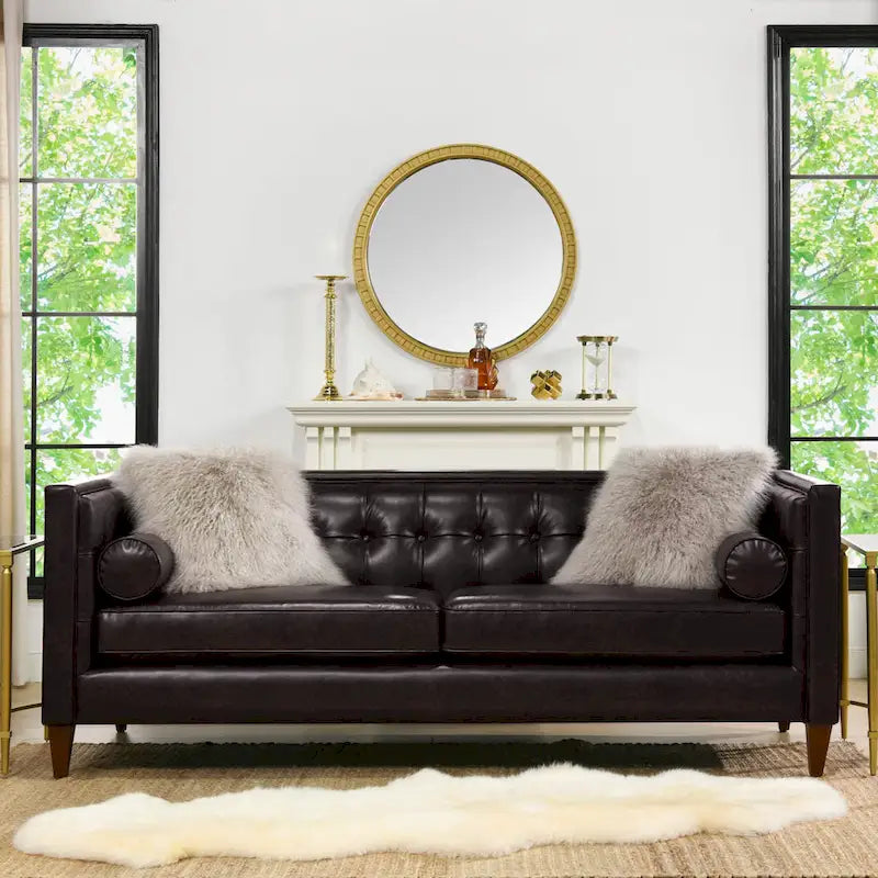 84 Modern Upholstered Tufted  Sofa