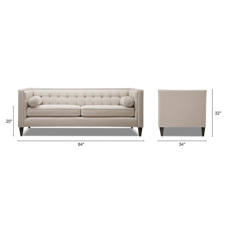 84 Modern Upholstered Tufted  Sofa