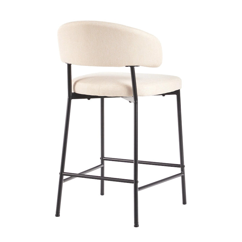 Curved Back Counter Stool (Set of 2)