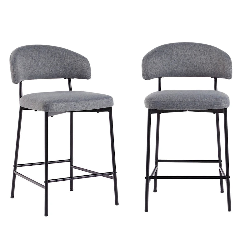 Curved Back Counter Stool (Set of 2)