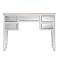 Contemporary Mirrored Glass Console Table
