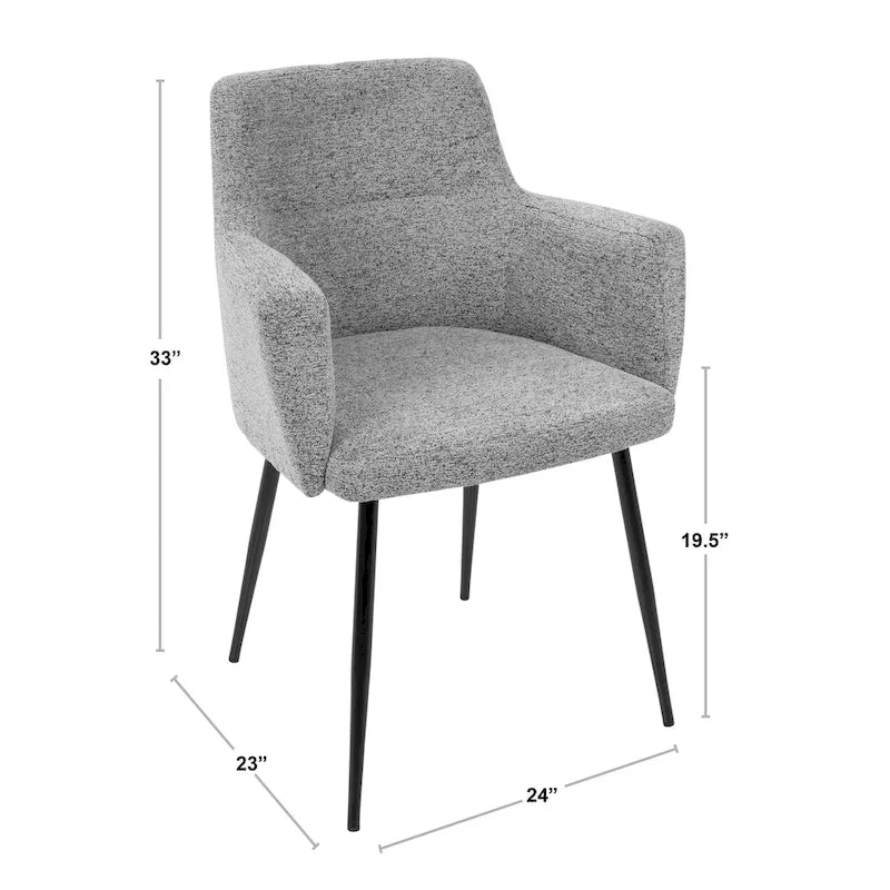 Contemporary Dining and Accent Chair (Set of 2)