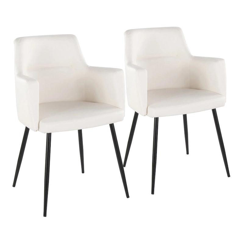 Contemporary Dining and Accent Chair (Set of 2)
