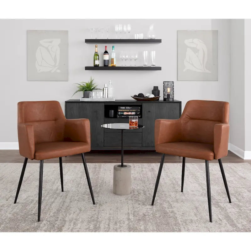 Contemporary Dining and Accent Chair (Set of 2)