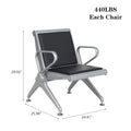 Leather Office Waiting Room Chairs - Reception Guest Bench