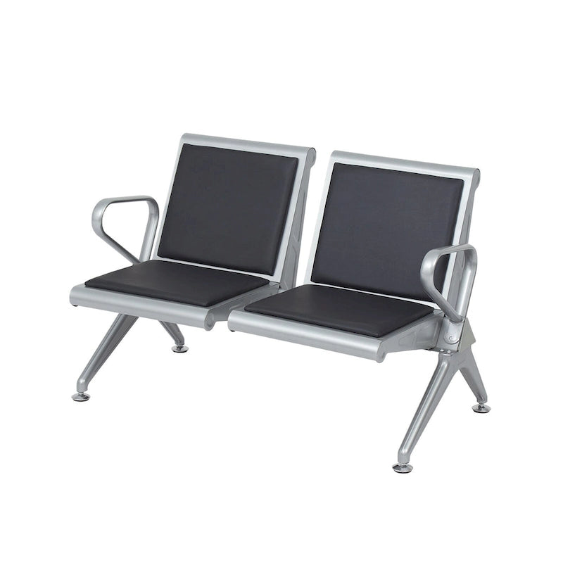 Leather Office Waiting Room Chairs - Reception Guest Bench