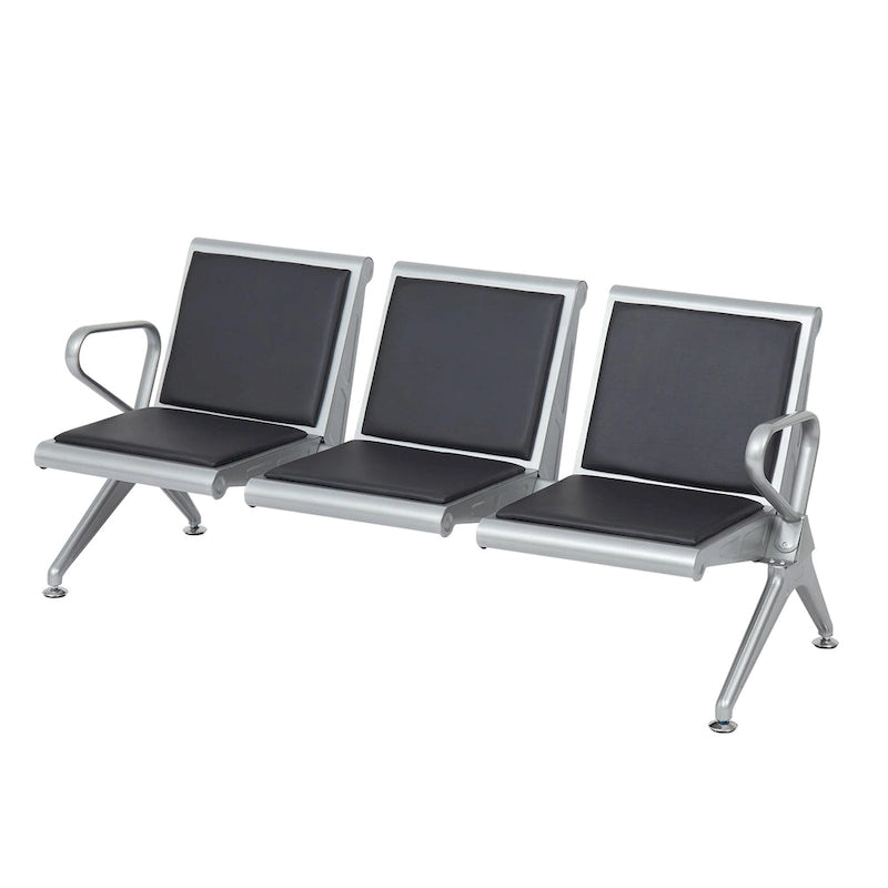 Leather Office Waiting Room Chairs - Reception Guest Bench