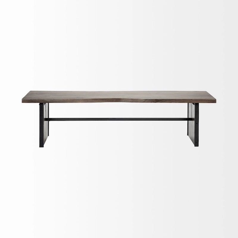 I Solid Wood w/ Live-Edge Dining Bench - 70W x 17D x 18H