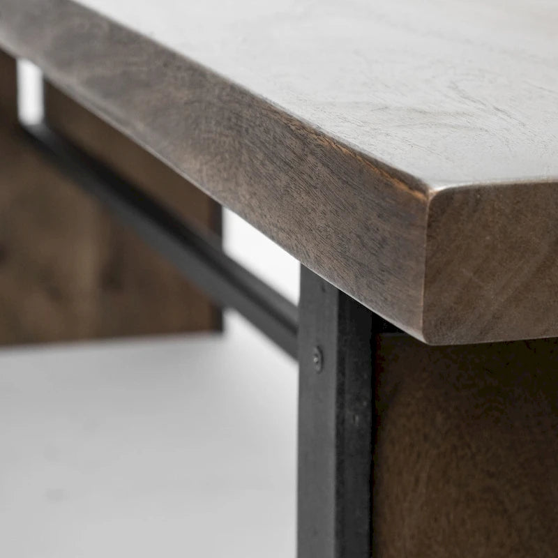 I Solid Wood w/ Live-Edge Dining Bench - 70W x 17D x 18H