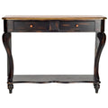 Dark Wood Console Table. - 43Wx15Dx32H