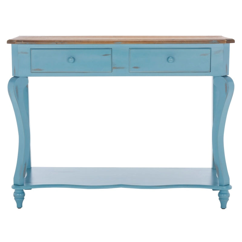 Dark Wood Console Table. - 43Wx15Dx32H
