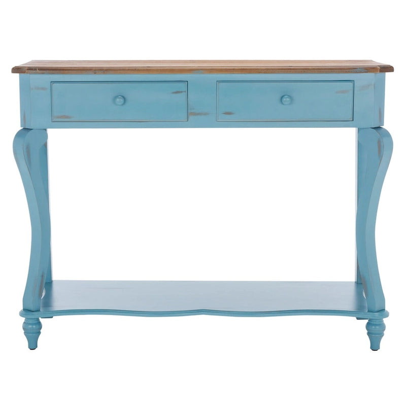 Dark Wood Console Table. - 43Wx15Dx32H