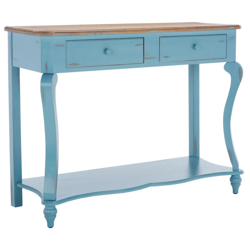 Dark Wood Console Table. - 43Wx15Dx32H