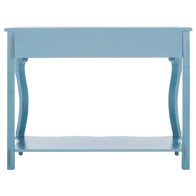 Dark Wood Console Table. - 43Wx15Dx32H