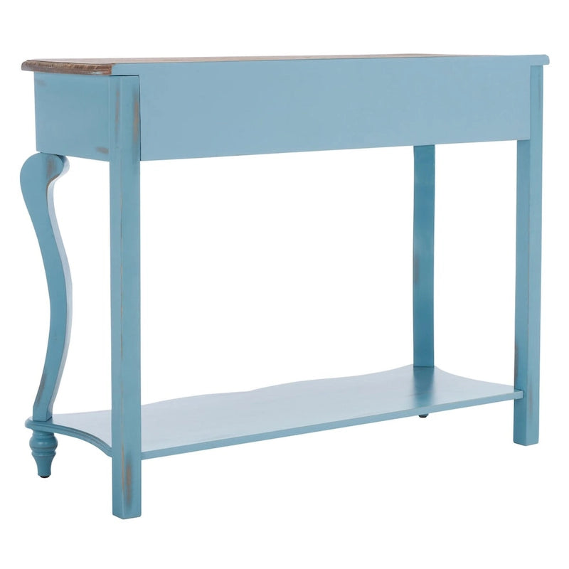 Dark Wood Console Table. - 43Wx15Dx32H