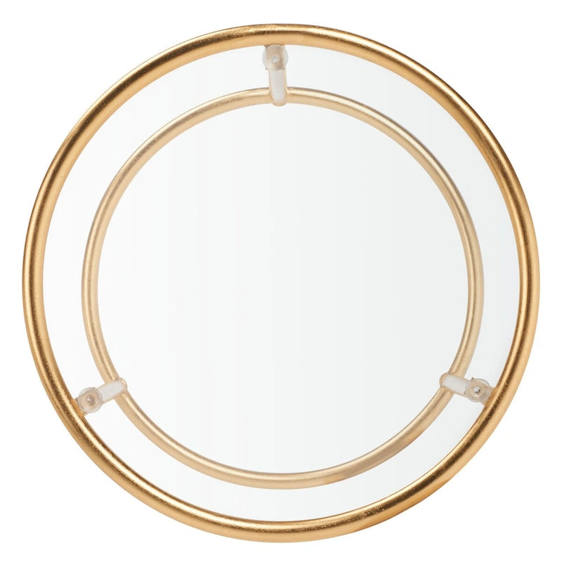 Gold/ Mirror Top Accent Table - 15 x 15 x 19.7 - 15Wx15Dx20H