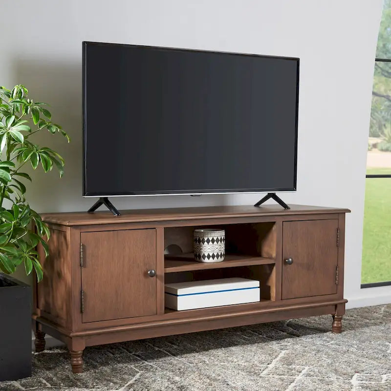 2-Door 1-Shelf TV Media Stand - 47.3 W x 15.8 L x 20 H - 47Wx16Dx20H