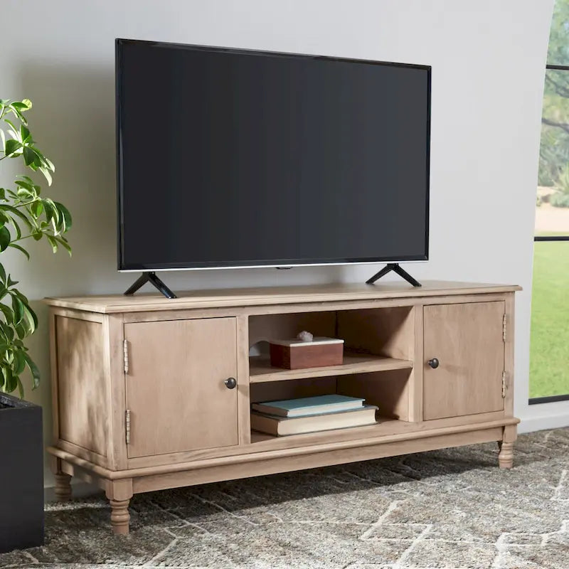 2-Door 1-Shelf TV Media Stand - 47.3 W x 15.8 L x 20 H - 47Wx16Dx20H