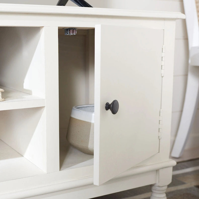 2-Door 1-Shelf TV Media Stand - 47.3 W x 15.8 L x 20 H - 47Wx16Dx20H