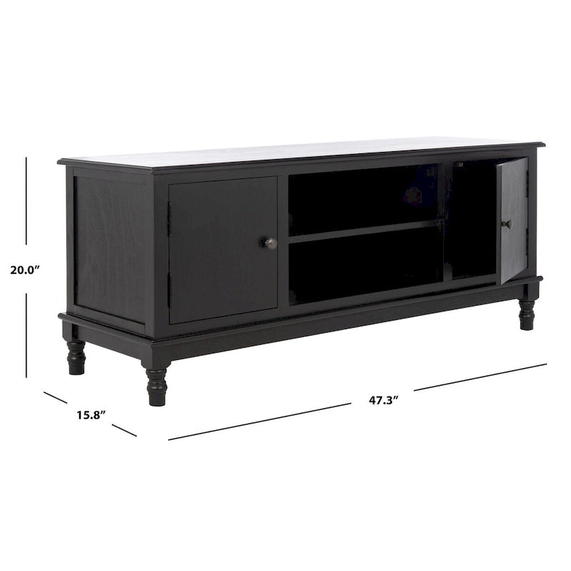 2-Door 1-Shelf TV Media Stand - 47.3 W x 15.8 L x 20 H - 47Wx16Dx20H