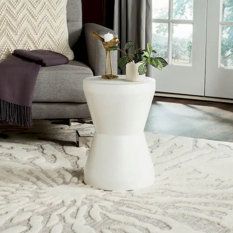 Concrete Indoor/ Outdoor Accent Table - 12.2 x 12.2 x 17.3 - 12Wx12Dx17H