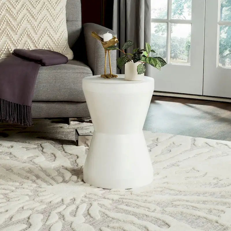 Concrete Indoor/ Outdoor Accent Table - 12.2 x 12.2 x 17.3 - 12Wx12Dx17H