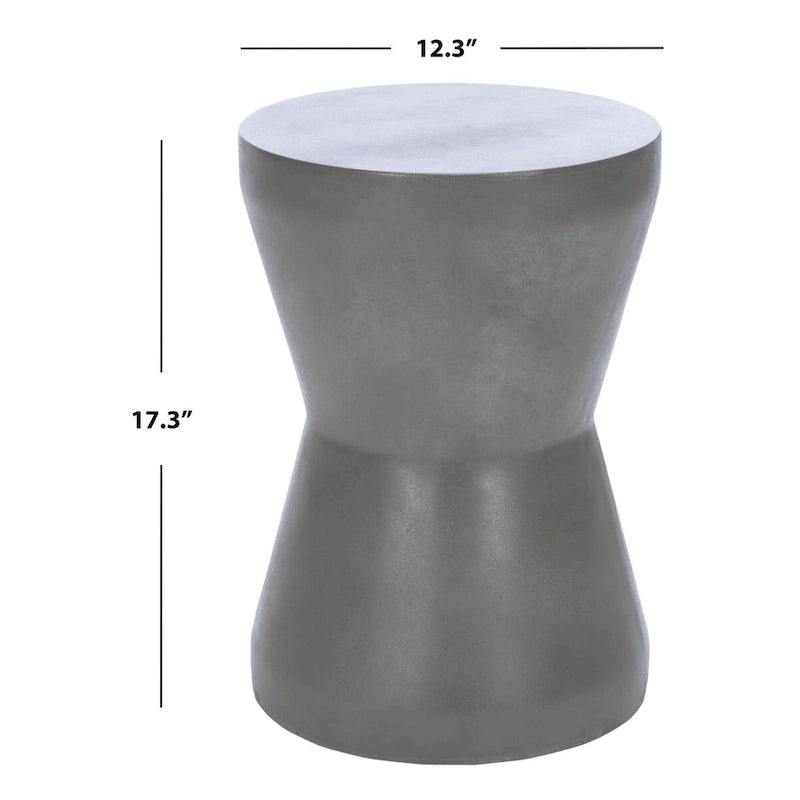 Concrete Indoor/ Outdoor Accent Table - 12.2 x 12.2 x 17.3 - 12Wx12Dx17H