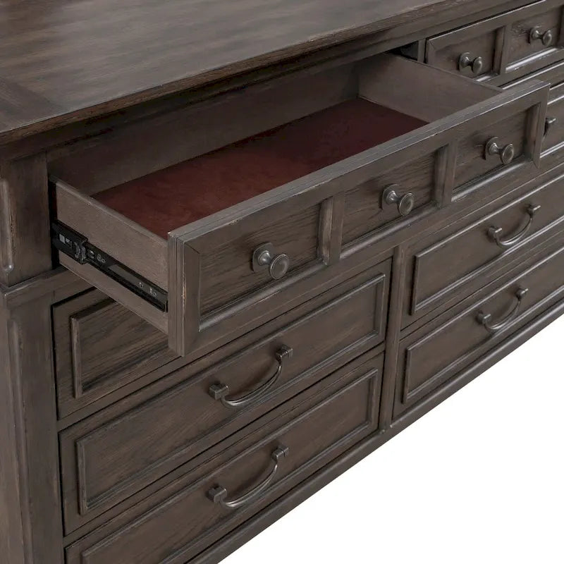 Saddle 8 Drawer Dresser