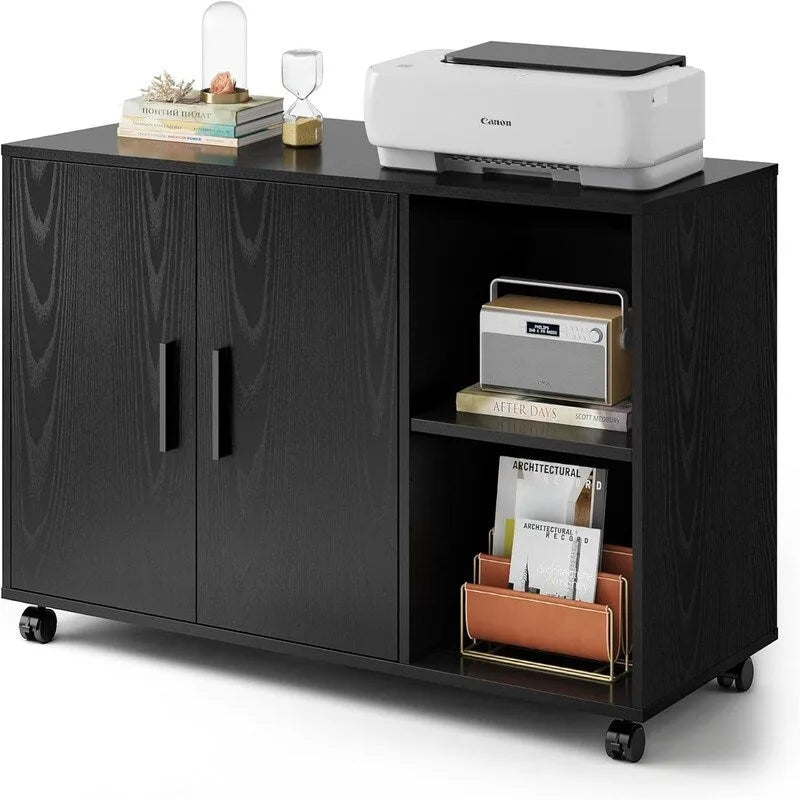 Lateral Printer Cabinet for Office Supplies - 15.8D x 39.4W x 25.7H
