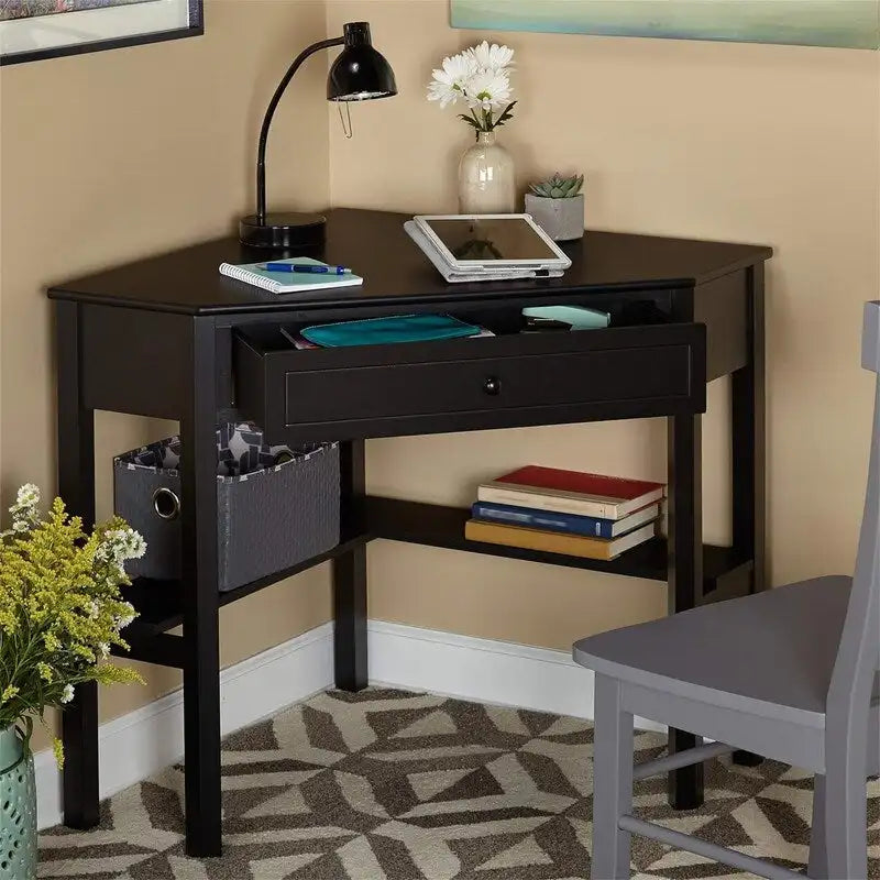 Wood Corner Desk