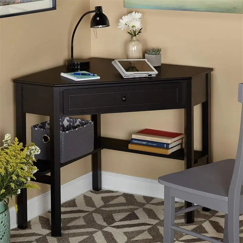 Wood Corner Desk