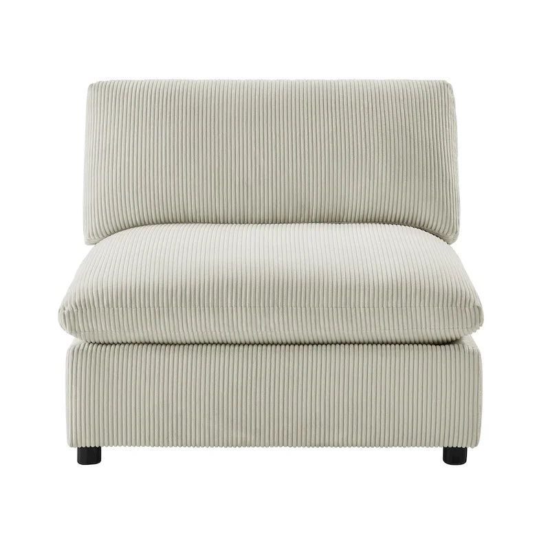 Armless Slipper Accent Chair by