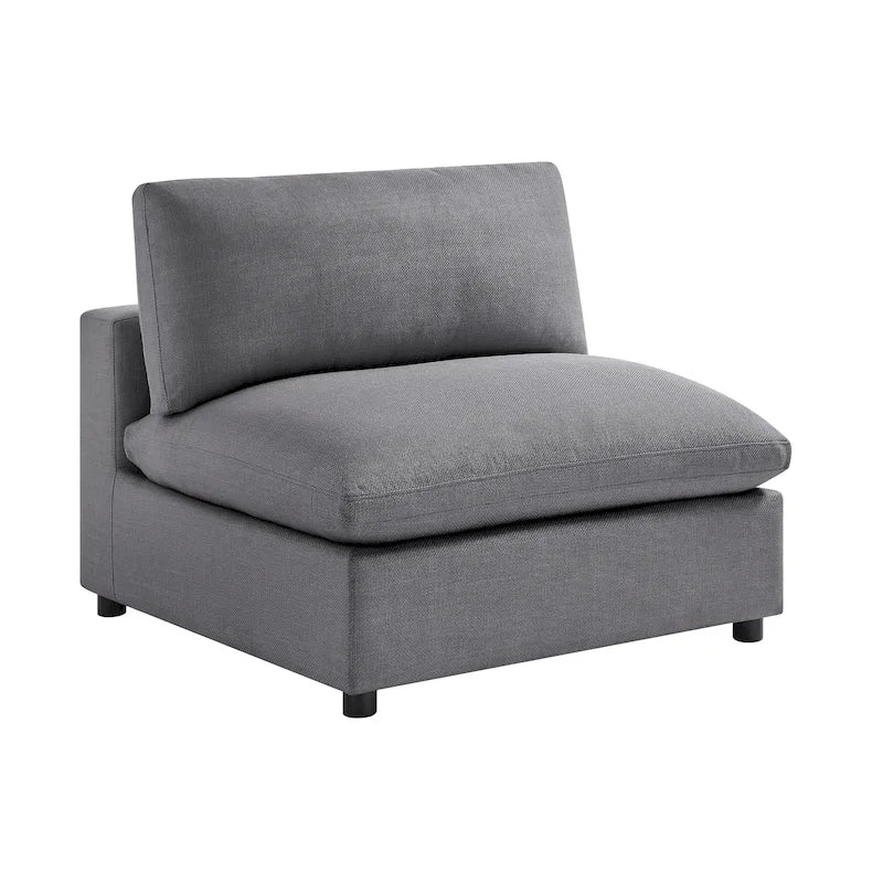 Armless Slipper Accent Chair by