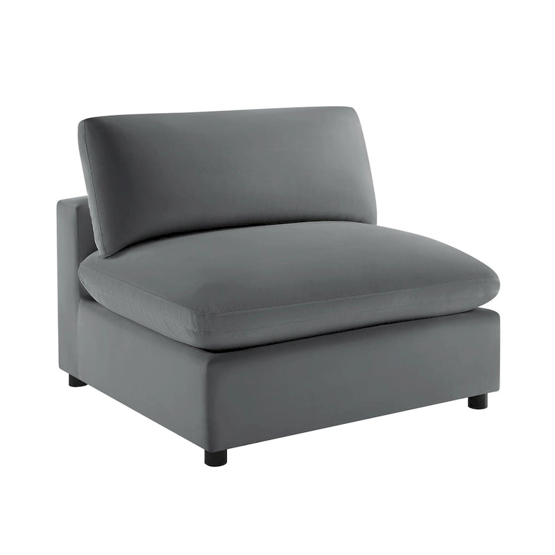 Armless Slipper Accent Chair by