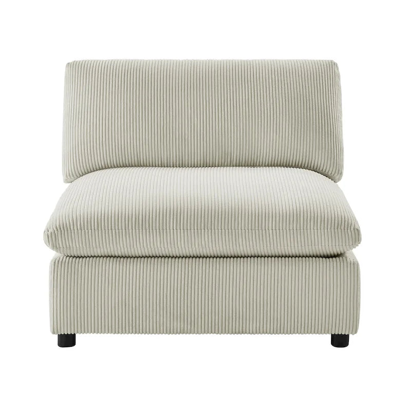 Armless Slipper Accent Chair by