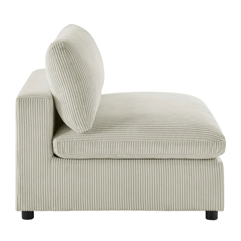 Armless Slipper Accent Chair by