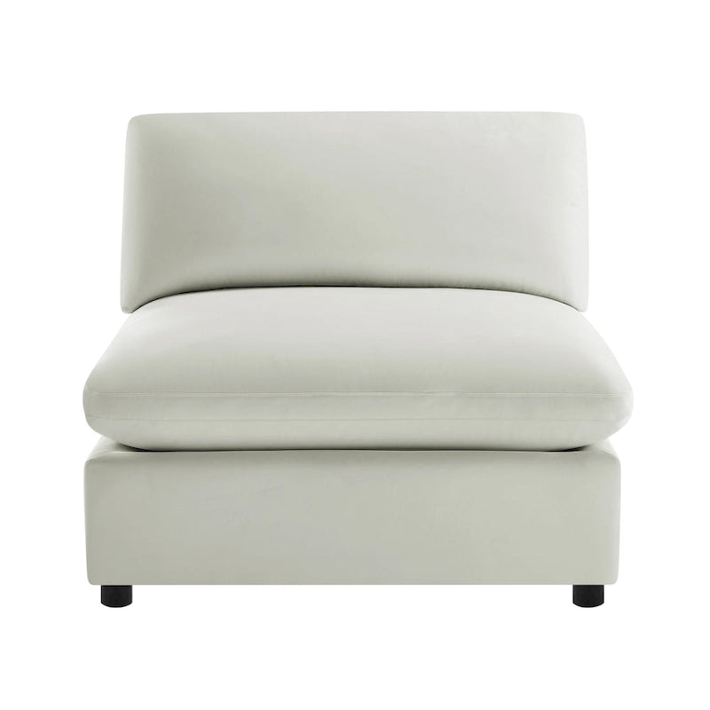 Armless Slipper Accent Chair by