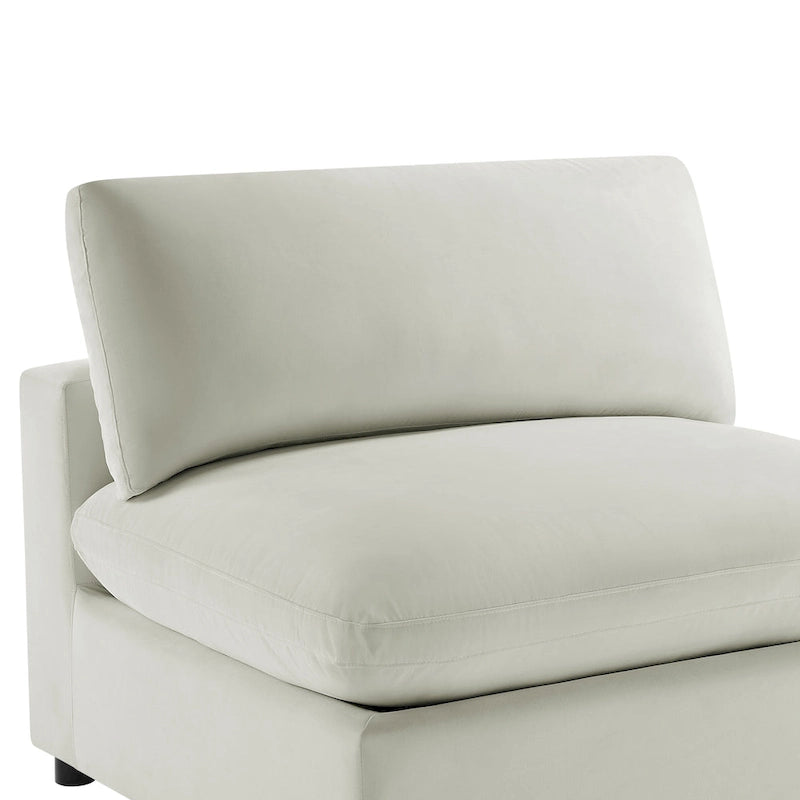 Armless Slipper Accent Chair by