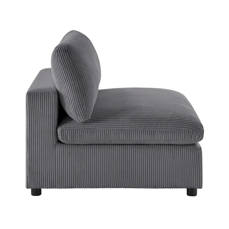 Armless Slipper Accent Chair by
