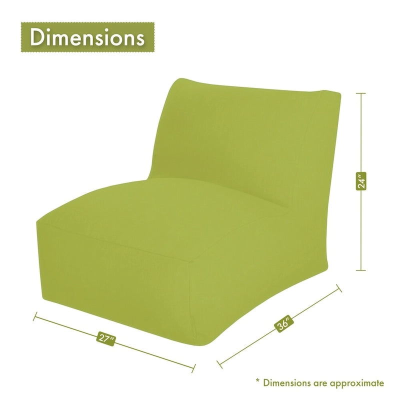 Indoor Bean Bag Chair Lounger 36 in L x 27 in W x 24 in H