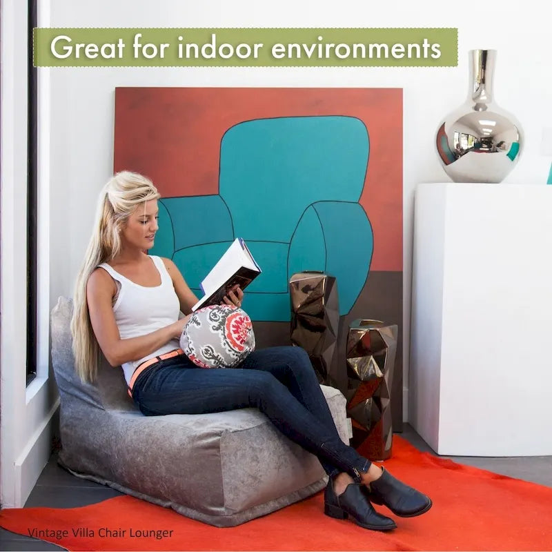 Indoor Bean Bag Chair Lounger 36 in L x 27 in W x 24 in H