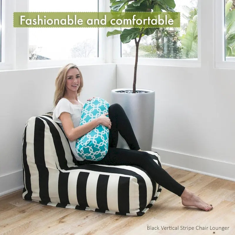 Indoor Bean Bag Chair Lounger 36 in L x 27 in W x 24 in H